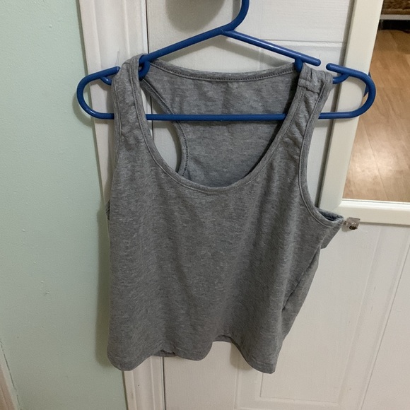 Blue cropped workout top - Picture 2 of 2